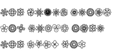 Flower by Chonada — Dingbats Font — thumbnail 8