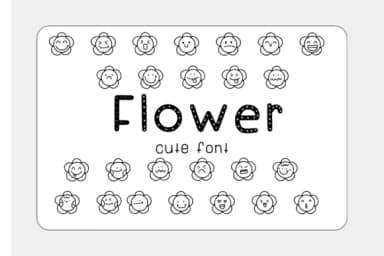 Flower by Foam-Design Store — Dingbats Font — thumbnail 1