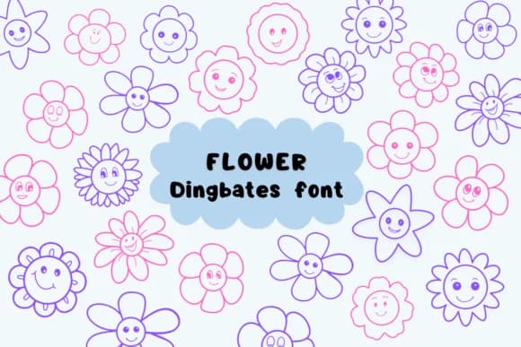 Flower by Natchuta — Dingbats Font