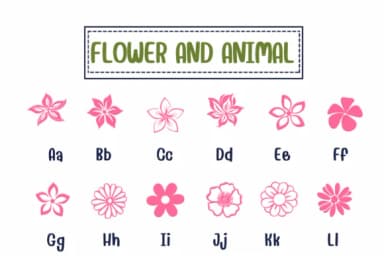 Flower and Animal by PraewDesigns — Dingbats Font — thumbnail 2