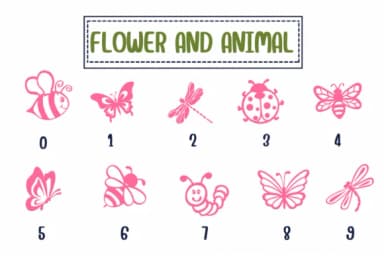 Flower and Animal by PraewDesigns — Dingbats Font — thumbnail 4