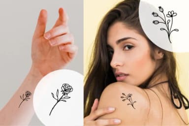 Flower and Leaf Doodle by Fox7 — Dingbats Font — thumbnail 4