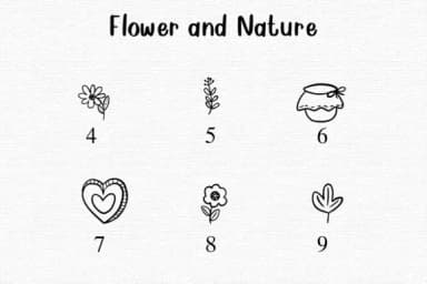 Flower and Nature by Nongyao — Dingbats Font — thumbnail 4