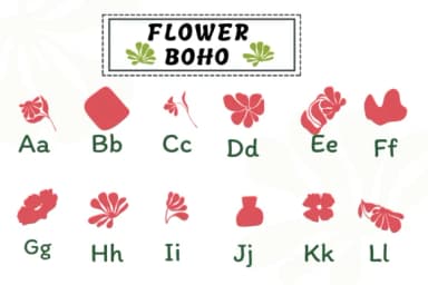 Flower Boho by PraewDesigns — Dingbats Font — thumbnail 2