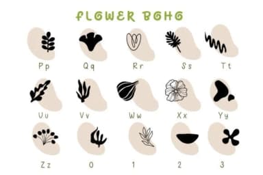 Flower Boho by Pui Art — Dingbats Font — thumbnail 3