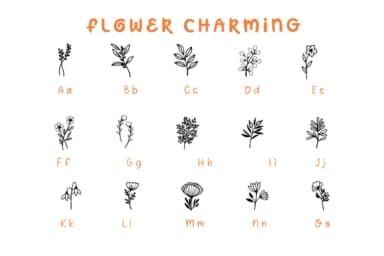 Flower Charming by Pui Art — Dingbats Font — thumbnail 7