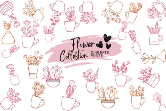 Flower Collestion by Suphitchaya — Dingbats Font