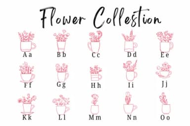 Flower Collestion by Suphitchaya — Dingbats Font — thumbnail 2