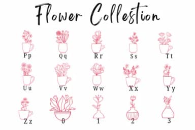 Flower Collestion by Suphitchaya — Dingbats Font — thumbnail 3