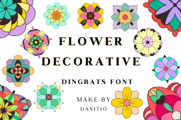 Flower Decorative by Danita.kukkai — Dingbats Font