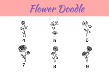 Flower Doodle by Nun Sukhwan — Dingbats Font — thumbnail 4