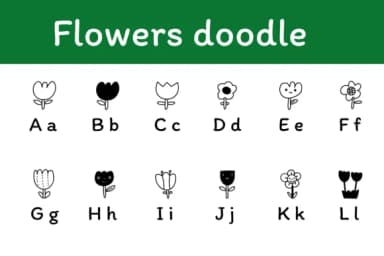 Flower Doodle by Chonada — Dingbats Font — thumbnail 2