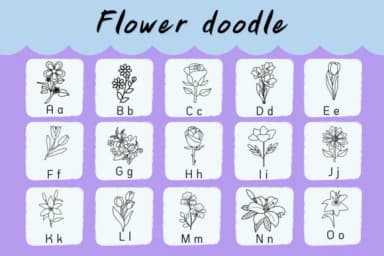 Flower Doodle by Natchuta — Dingbats Font — thumbnail 2