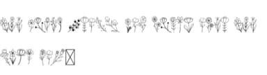 Flower Doodle by Sirinart — Dingbats Font — thumbnail 6