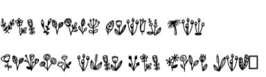 Flower Doodle Dingbat by CrafterFonts — Dingbats Font — thumbnail 5
