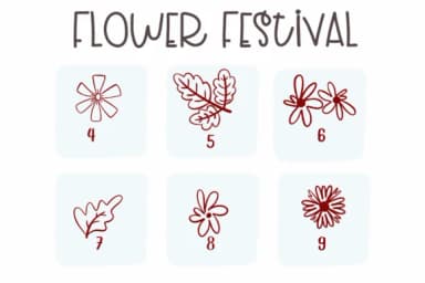 Flower Festival by Sirinart — Dingbats Font — thumbnail 3