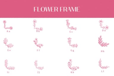 Flower Frame by Heartcraft Atelier — Dingbats Font — thumbnail 2