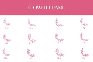 Flower Frame by Heartcraft Atelier — Dingbats Font — thumbnail 3