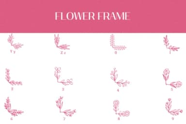 Flower Frame by Heartcraft Atelier — Dingbats Font — thumbnail 4
