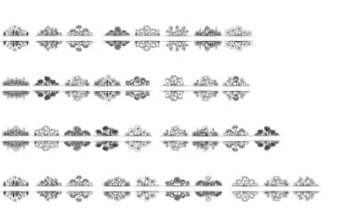 Flower Frames by Nun Sukhwan — Dingbats Font — thumbnail 8