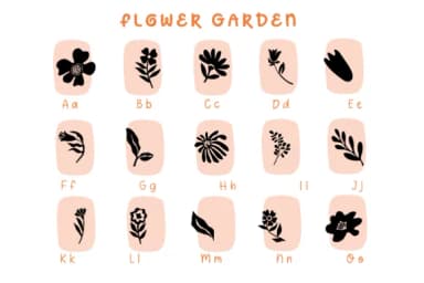 Flower Garden by Pui Art — Dingbats Font — thumbnail 7