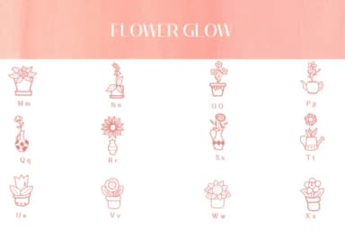Flower Glow by Heartcraft Atelier — Dingbats Font — thumbnail 3