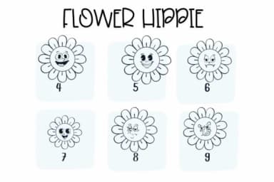 Flower Hippie by Sirinart — Dingbats Font — thumbnail 4