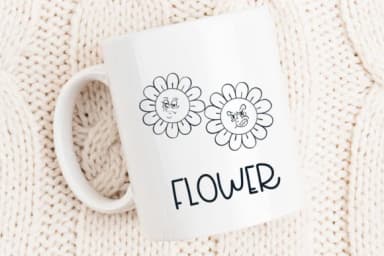 Flower Hippie by Sirinart — Dingbats Font — thumbnail 5