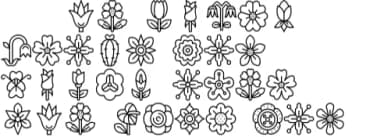 Flower Icons by Stella Sky — Dingbats Font — thumbnail 5