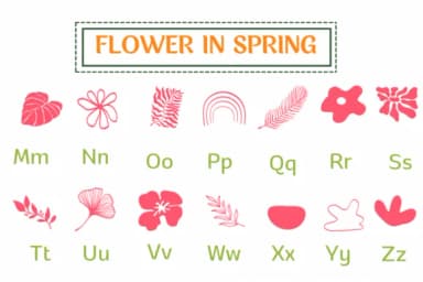 Flower in Spring by PraewDesigns — Dingbats Font — thumbnail 3