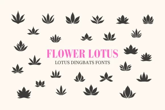 Flower Lotus by Eystore — Dingbats Font