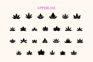 Flower Lotus by Eystore — Dingbats Font — thumbnail 2