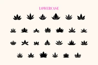 Flower Lotus by Eystore — Dingbats Font — thumbnail 3