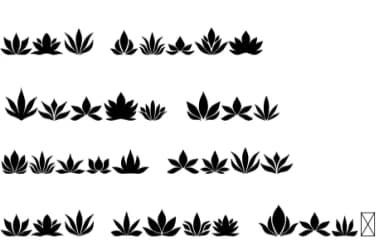 Flower Lotus by Eystore — Dingbats Font — thumbnail 5