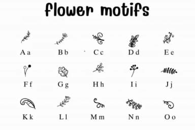 Flower Motifs by Sontaya — Dingbats Font — thumbnail 2