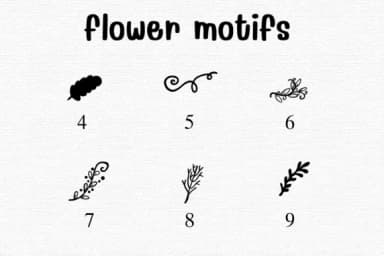 Flower Motifs by Sontaya — Dingbats Font — thumbnail 4
