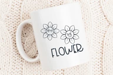 Flower Retro by Sirinart — Dingbats Font — thumbnail 5