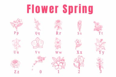 Flower Spring by Suphitchaya — Dingbats Font — thumbnail 3