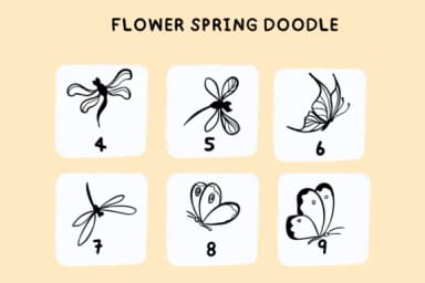 Flower Spring Doodle by Bee piyanuch — Dingbats Font — thumbnail 7
