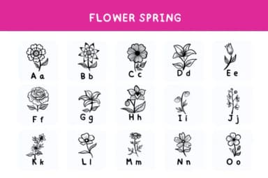 Flower Spring by Bee piyanuch — Dingbats Font — thumbnail 2