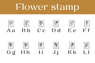 Flower Stamp by Chonada — Dingbats Font — thumbnail 2