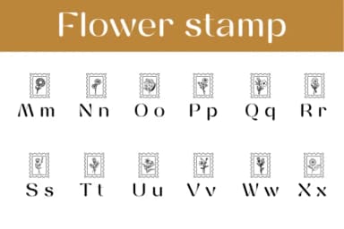 Flower Stamp by Chonada — Dingbats Font — thumbnail 3