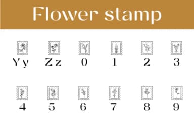 Flower Stamp by Chonada — Dingbats Font — thumbnail 4