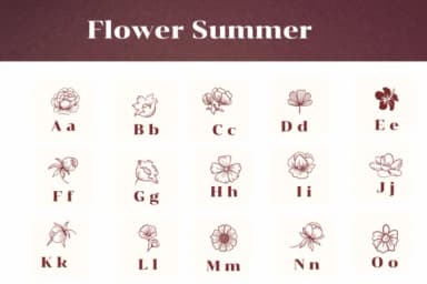 Flower Summer by Apiwat Type — Dingbats Font — thumbnail 2