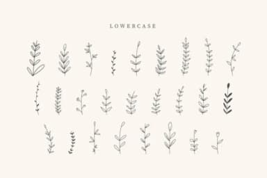 Flowere Leaves by CraftedType Studio — Dingbats Font — thumbnail 3