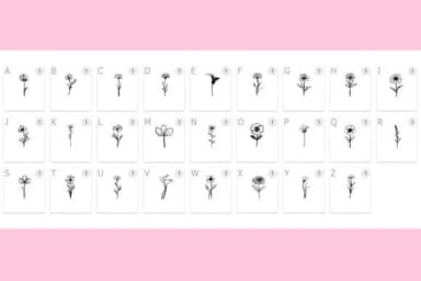 Flowers by MOMAT THIRTYONE — Dingbats Font — thumbnail 2