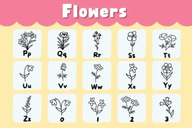 Flowers by Natchuta — Dingbats Font — thumbnail 3