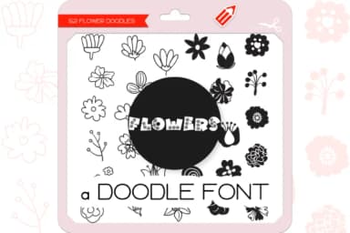 Flowers by WADLEN — Dingbats Font — thumbnail 1