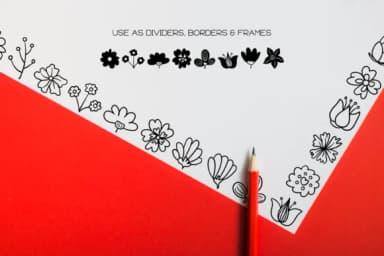 Flowers by WADLEN — Dingbats Font — thumbnail 7