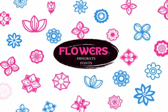 Flowers by Suphitchaya — Dingbats Font